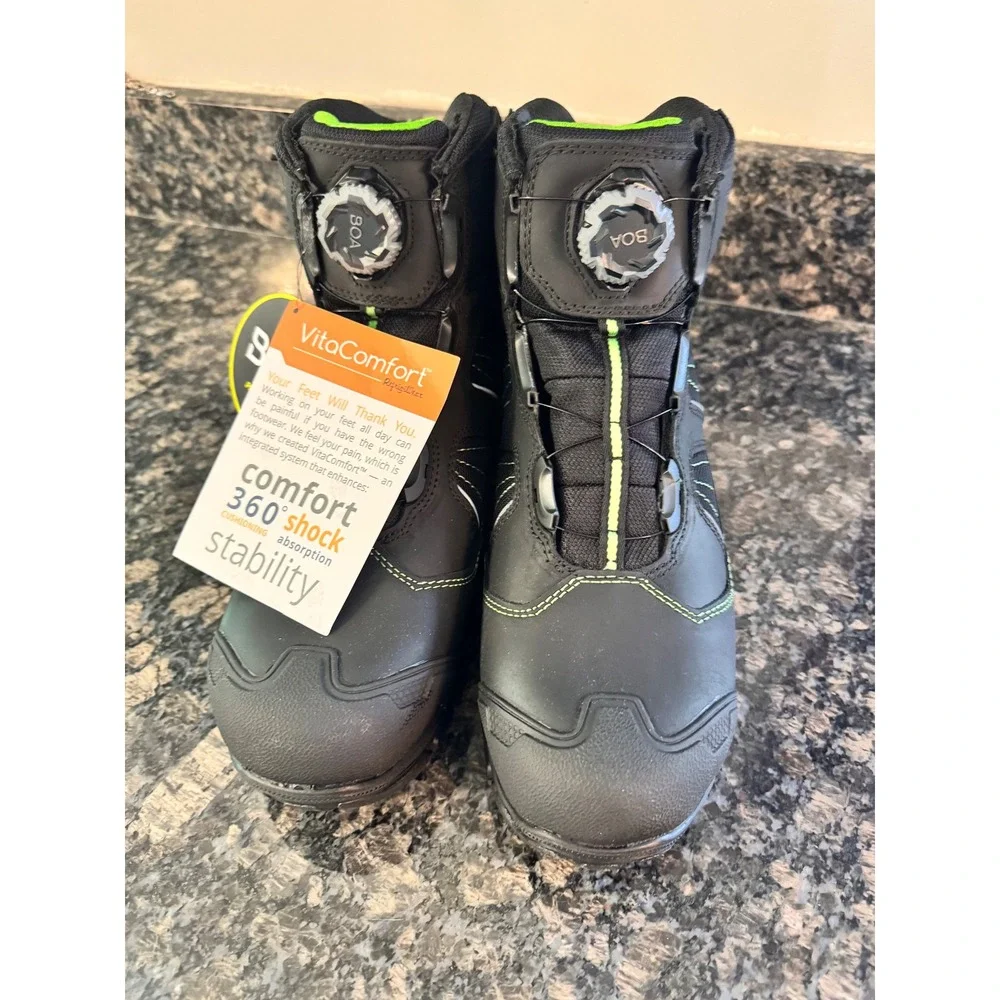 RefrigiWear Extreme BOA Work Boots Mens 11 Black Waterproof Safety Toe‎ 1250CR